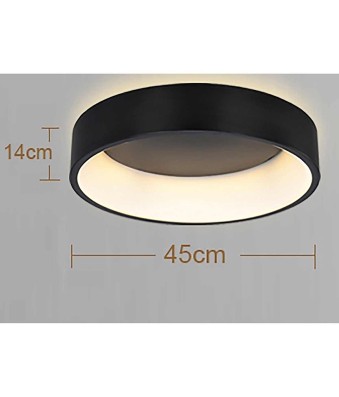 Plafón de Techo LED 32W, Color Negro, Luz Cálida 3000K, A++