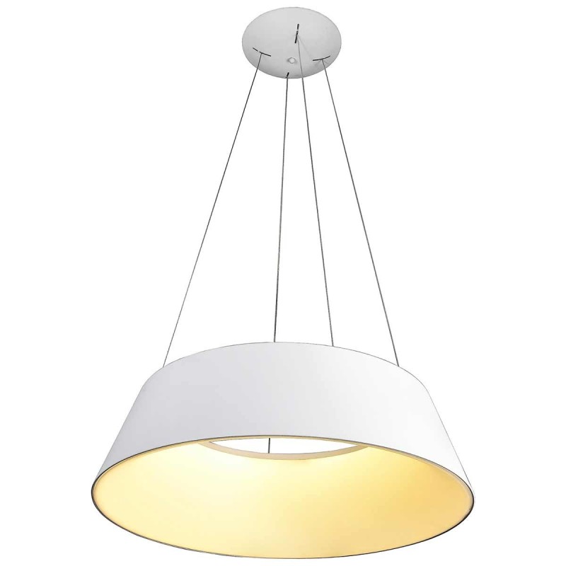 Lámpara Colgante Trapecio, Color Blanco, 36W LED, Luz Cálida, A++