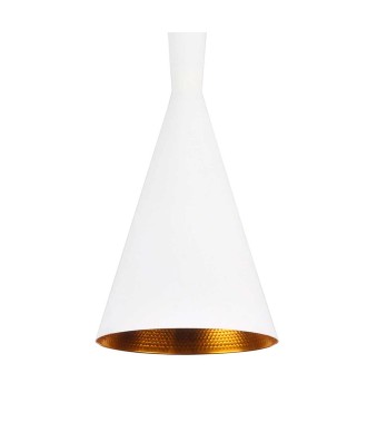 Lámpara de Techo Colgante, Estilo Minimalista, Blanco y Dorado, A+