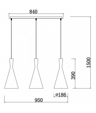 Trío de Lámparas Colgantes Blancas y Doradas - Minimalistas