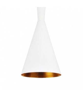 Trío de Lámparas Colgantes Blanco y Dorado - Minimalistas