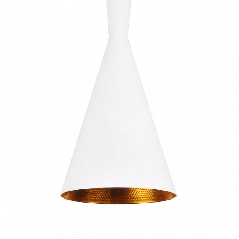 Trío de Lámparas Colgantes Blanco y Dorado - Minimalistas