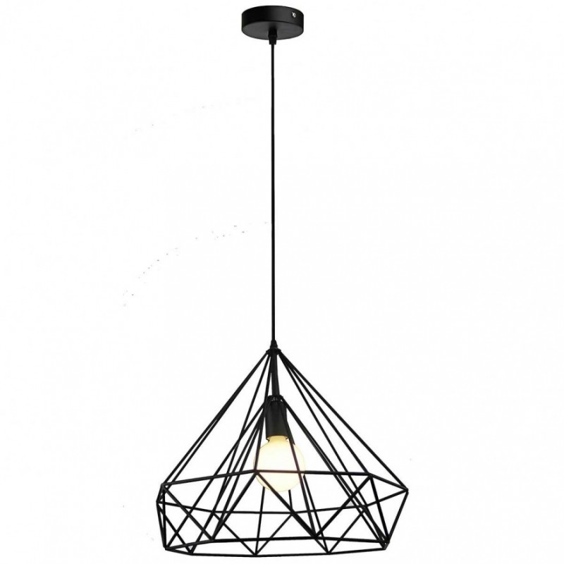 Lámpara Colgante Negra y Dorada - Estilo Minimalista