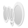 Espejo Decorativo de Pared Circulos Grandes Blanco