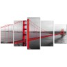 Cuadro en Lienzo de 5 Piezas Ciudades del Mundo Golden Gate