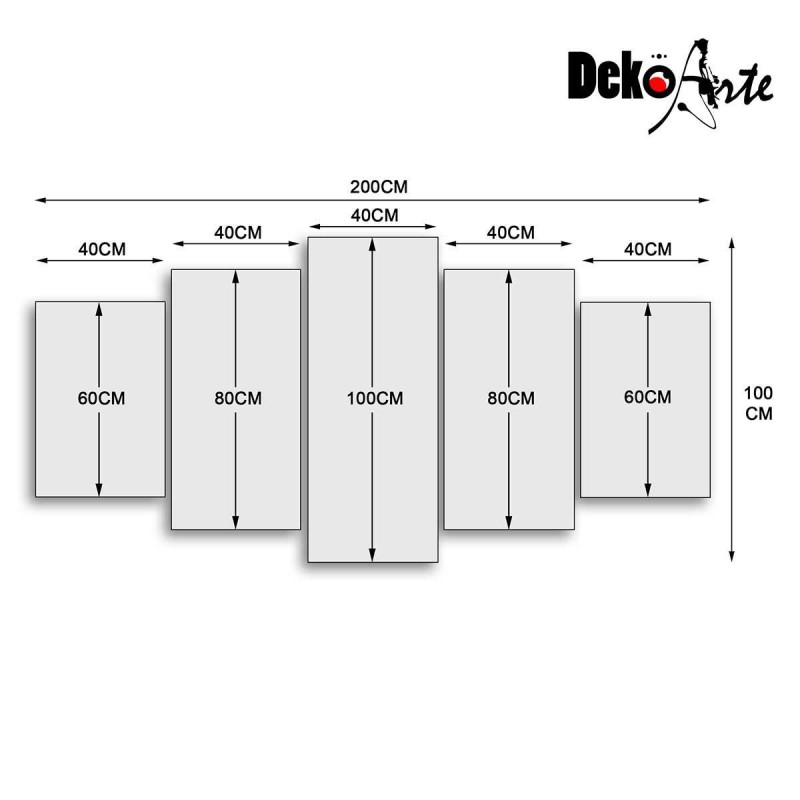 Cuadro Tríptico Estilo Cuatro Estaciones