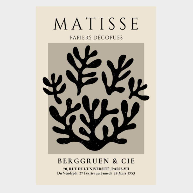 CUADRO DECORATIVO PAPIERS DÉCOUPÉS DE MATISSE