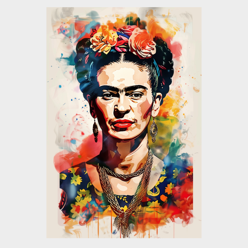 CUADRO MODERNO FRIDA ABSTRACTA