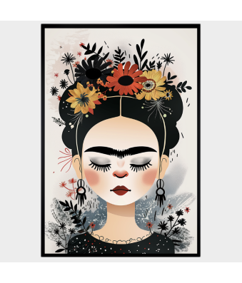 CUADRO MODERNO FRIDA EN OTOÑO