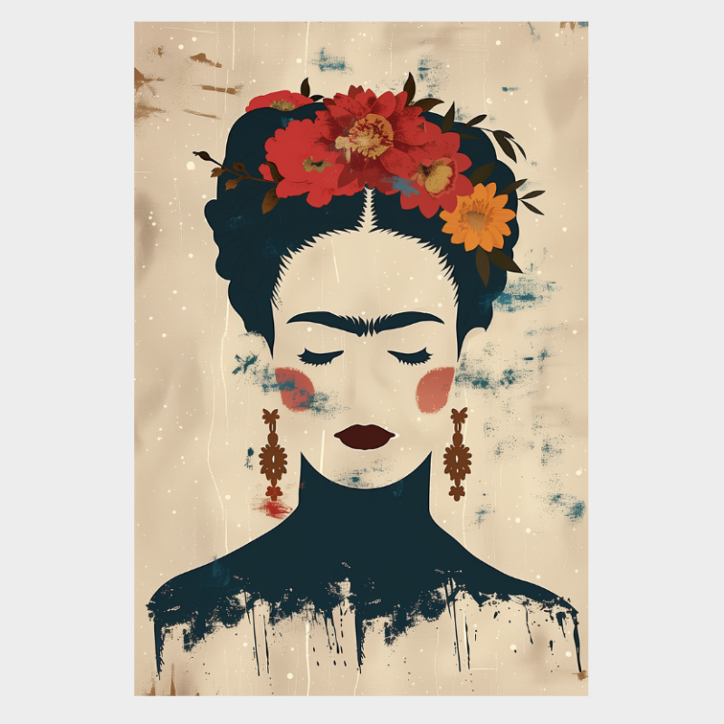 CUADRO MODERNO FRIDA EN SERENIDAD