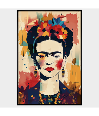 CUADRO MODERNO FRIDA VIBRANTE