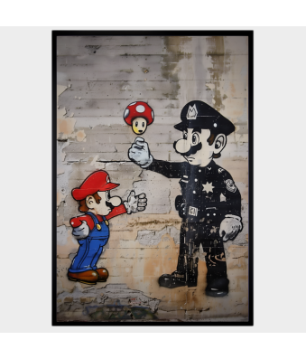 CUADRO BANKSY MARIO Y EL...