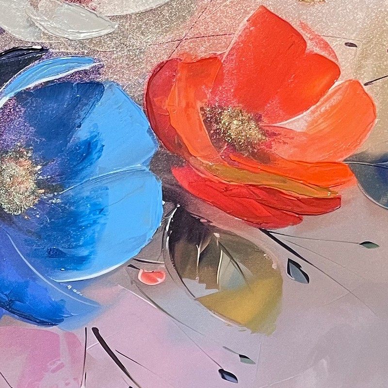 CUADRO PINTADO A MANO ARMONIA FLORAL