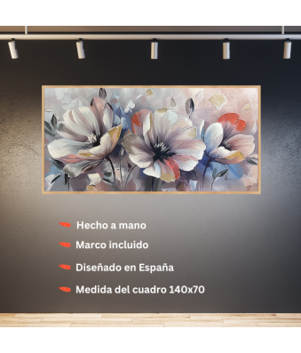 CUADRO PINTADO A MANO FLORAL DREAMS