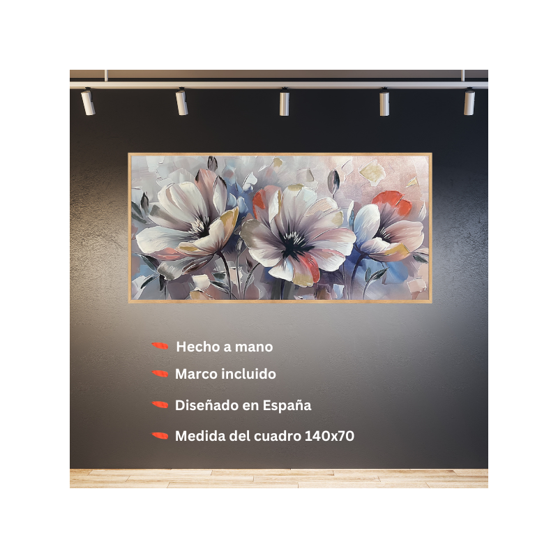 CUADRO PINTADO A MANO FLORAL DREAMS