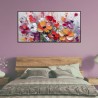CUADRO PINTADO A MANO EXPLOSIÓN FLORAL