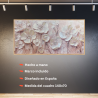 CUADRO PINTADO A MANO TEXTURA FLORAL