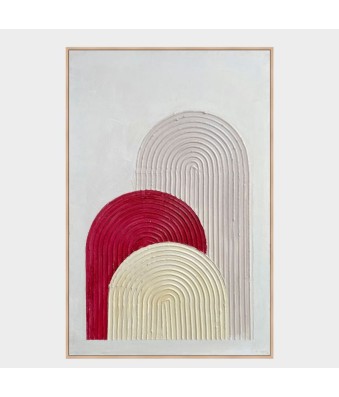 Cuadro en relieve con marco de madera Arcos
