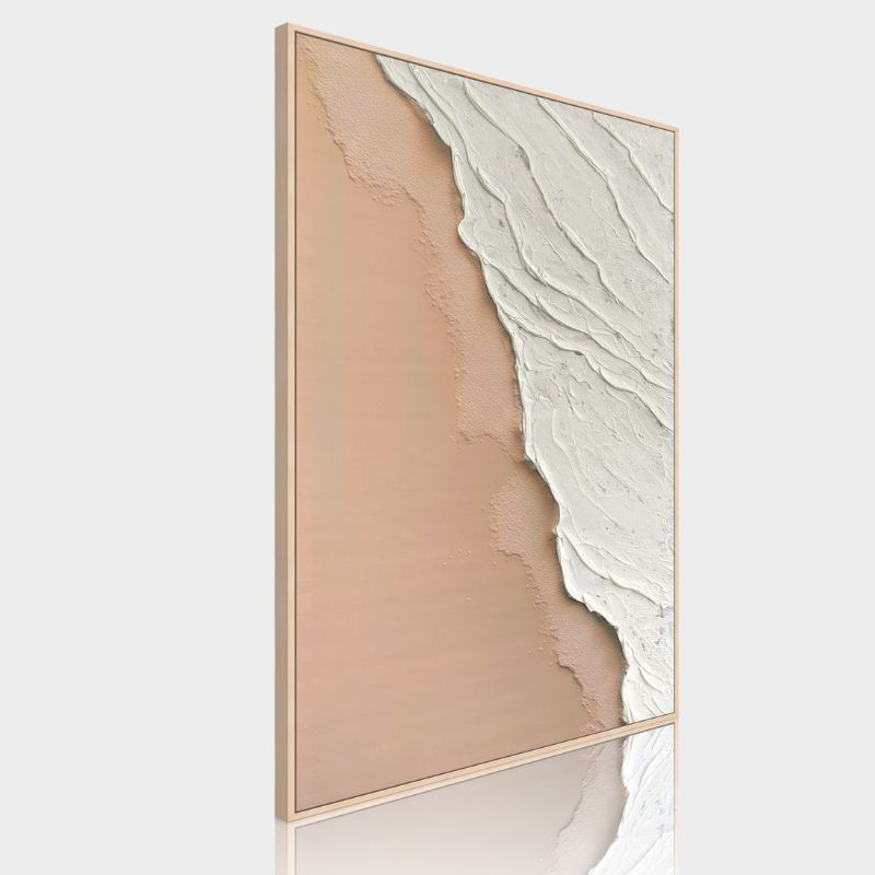Cuadro en relieve con marco de madera Costa