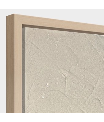Cuadro en relieve con marco de madera Tessut