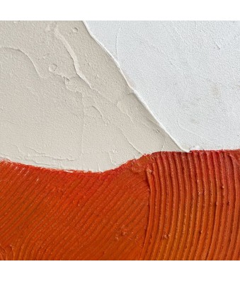 Cuadro en relieve con marco de madera Tessut